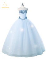 bealegantom blue champagne ball gown quinceanera dresses 2019 beaded lace up sweet 16 dress debutante vestidos de 15 anos qa1247