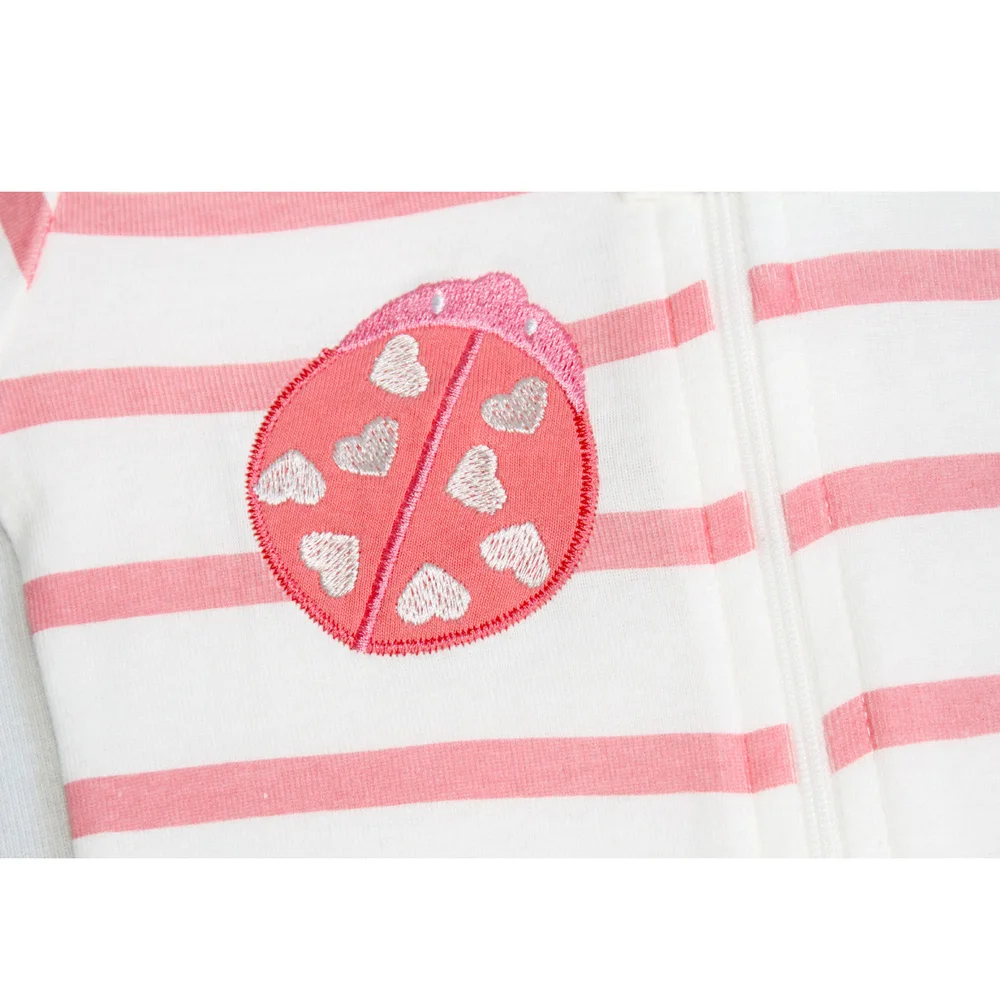 Детская Хлопковая пижама с длинным рукавом и божьей коровкой |