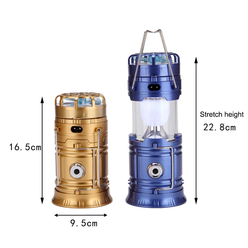 

Multi-function Solar Flashlight with Mini Fan Rechargeable LED Camping Light Table Lamp Flashlight MC889