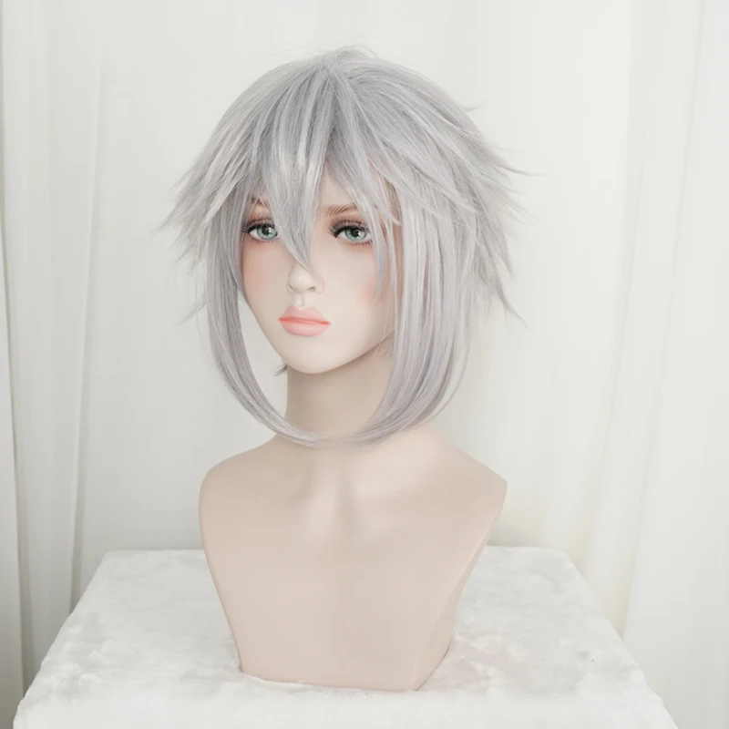Короткие мужские парики Kingdom Hearts III Riku термостойкие синтетические волосы для
