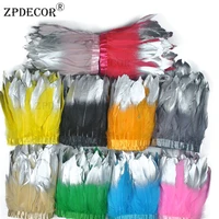 15 20cm goose feather trims dyed geese feathers ribbons goose feather cloth belt diy decorative