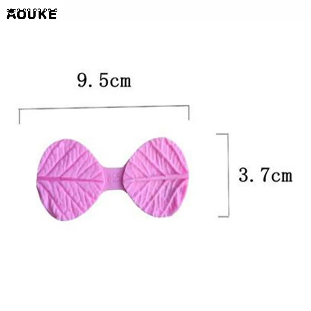 Силиконовая форма для торта с 2 листьями/листьями желто формы пудинга и кубиков