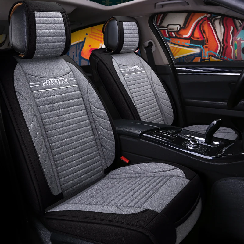 Универсальное льняное волокно автомобильные чехлы для сидений Toyota 4 RUNNER 86 ALPHARD ALTIS AVALON CAMRY CELICA CH R COROLLA|Чехлы на