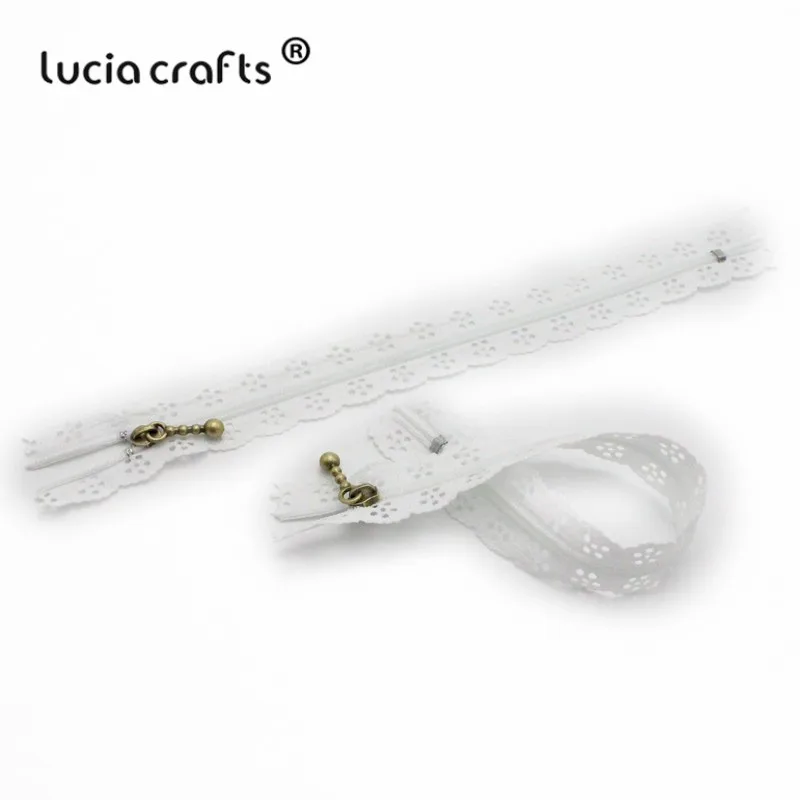 Lucia ремесла 20 см нейлон катушки красивые кружева молнии для DIY сумка портной канализации ремесло розничная J0301