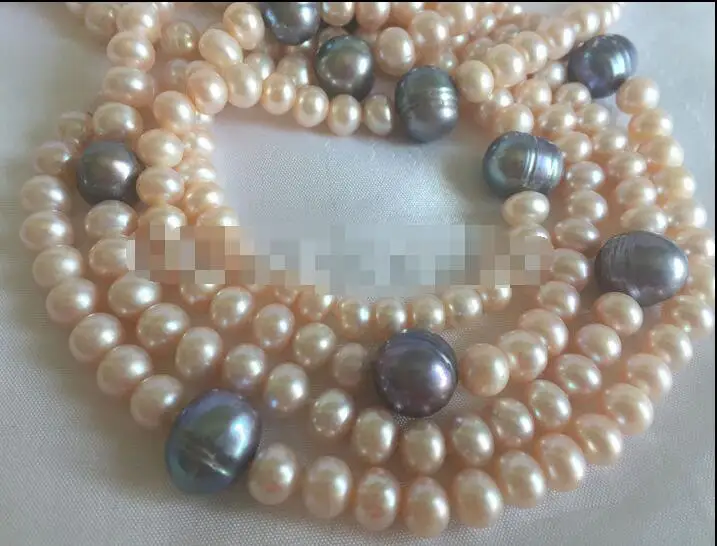 Ожерелье из пресноводного жемчуга красивое ожерелье натурального белого и