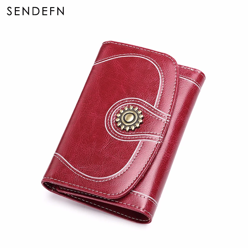 Новый фирменный женский кошелек SENDEFN для монет на молнии короткий Женский из