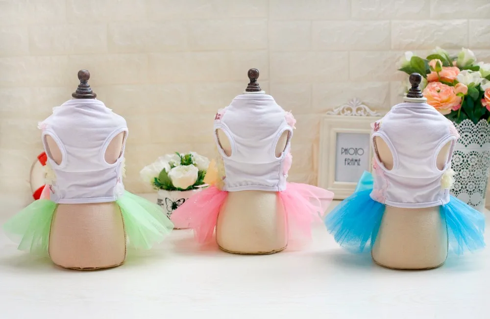 New Coming Sweet Candy Style Pet Dogs Summer Dress Small Puppy Clothing Size From XS To XL | Дом и сад