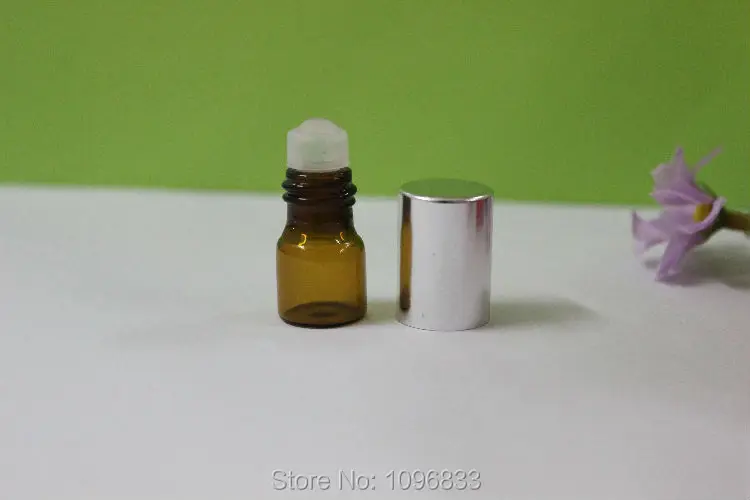 1 мл рулон на бутылку с серебряной крышкой стеклянная бутылка со стеклянным