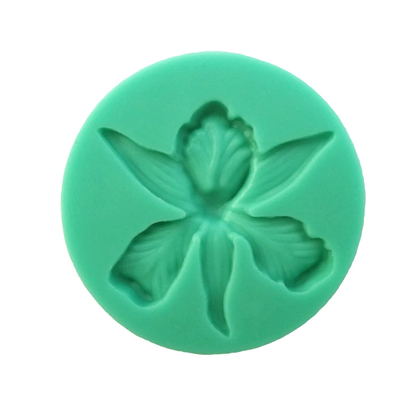 

Wholesale 10 pcs/lot Orchid Shapes Silicone Fondant Cake Decorating Tools Sugarcraft Candy Cookie Cupcake Chocolate Baking Mold