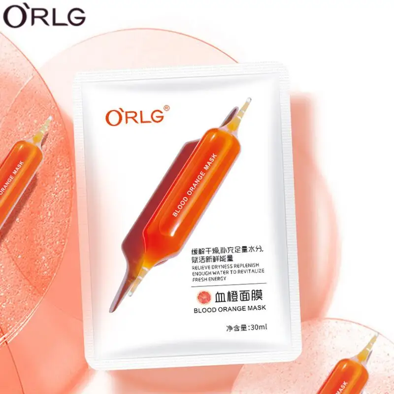

Face Mask Hydrating Moisturizing Replenish Skin Nourishing Anti-Aging Blood Orange Facial Mask Skin Care