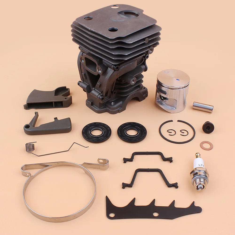 

44 мм уплотнение поршня цилиндра дроссельной заслонки, тормозная лента для Husqvarna 445 450 E 450E бензиновая пила, пилы, запасные части