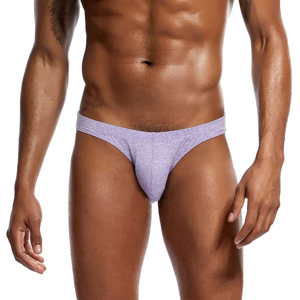 Новинка мужские боксеры Cueca однотонные трусы с мешочком одежда для геев мужское