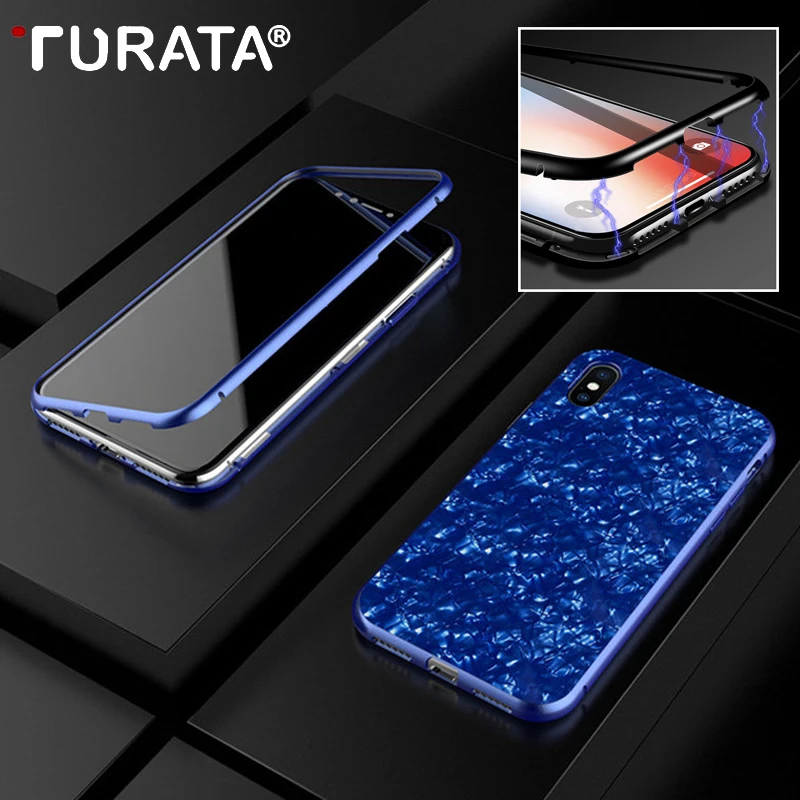 TURATA оболочки магнит поглощения чехол для телефона iPhone X 8 7 6 S Plus чехлы