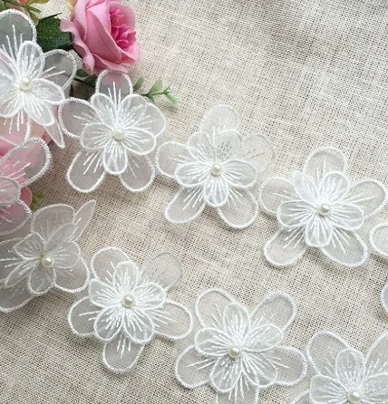 White flower 5 Декоративный милый большой цветок жемчужный кружевной бюстгальтер с бретельками Сменный пояс для нижнего белья женский интимный бюстгальтер аксессуары бретельки - Цвет: White flower 5