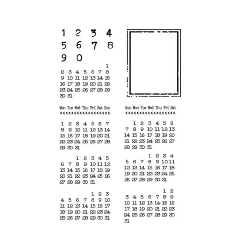 

New Retro Typewriter English words Transparent Clear Stamps Silicone Seal for DIY Scrapbooking Card Making Photo Album Crafts