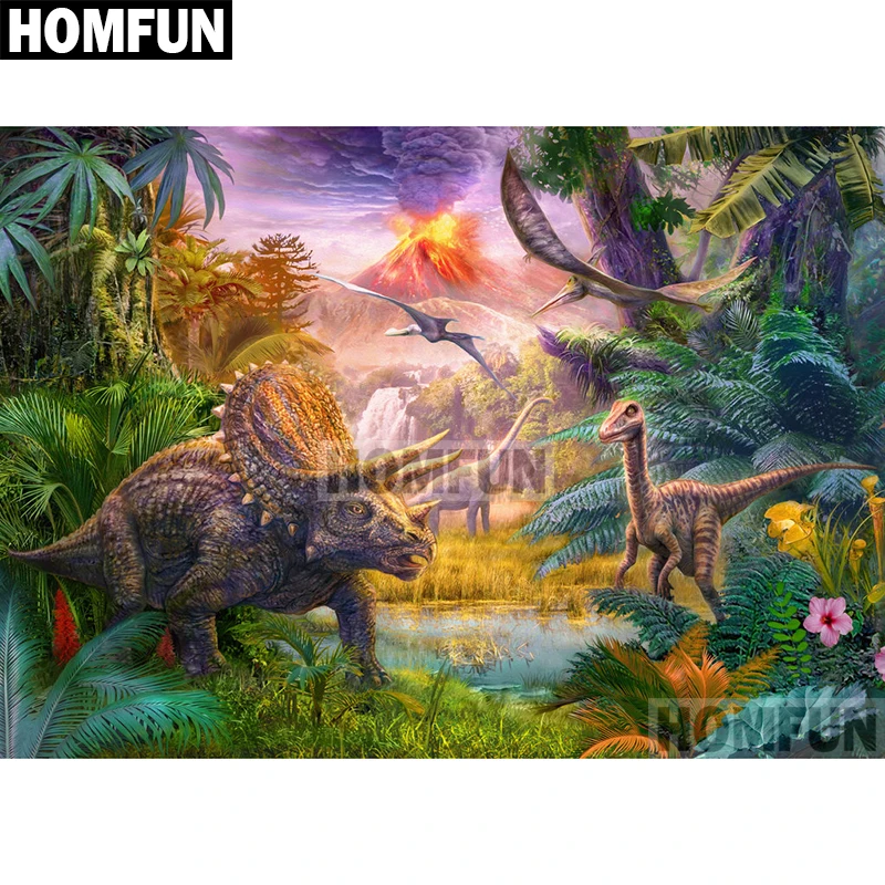 Алмазная живопись HOMFUN A01816 полноразмерная/круглая вышивка сделай сам с