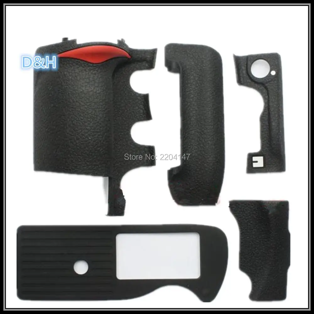 

A Set of 5 Pieces New Grip +left side +thumb +bottom +card cover Rubber For Nikon D3 D3s D3x SLR Camera+ 3M Tape