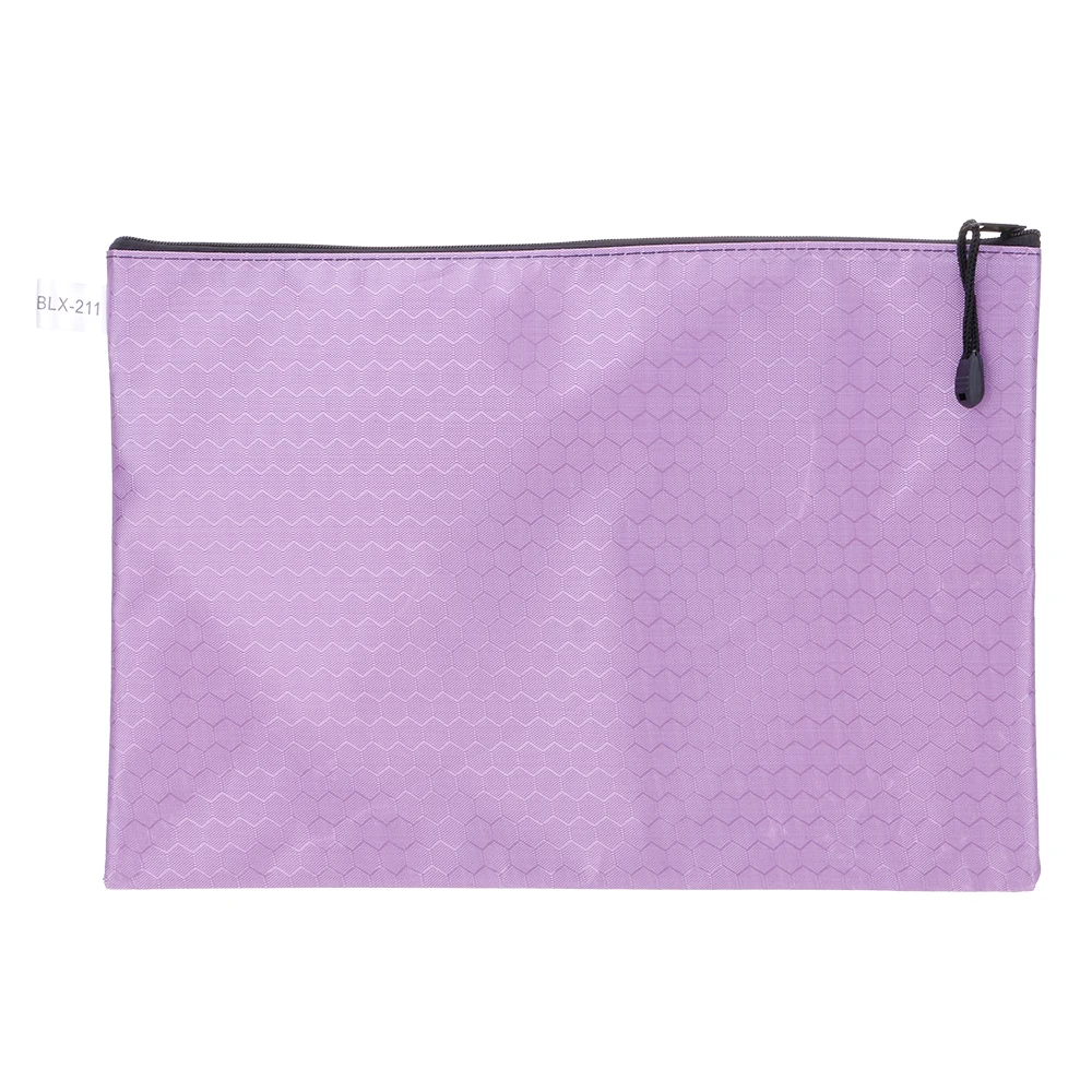 

A4 File Storage Zipper Document Storage Bags Football Pattern Design File Bags