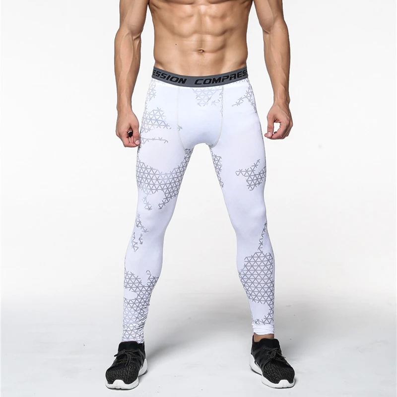 Мужские компрессионные брюки новинка 2020 быстросохнущее боди с 3D принтом