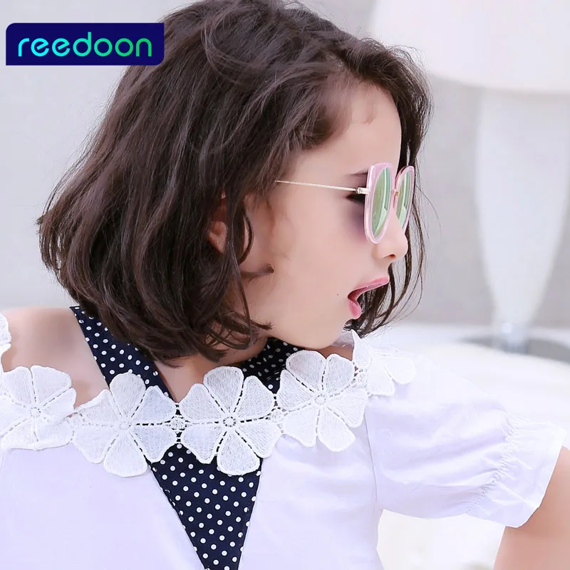 Детские солнцезащитные очки REEDOON брендовые дизайнерские для детей вечерние