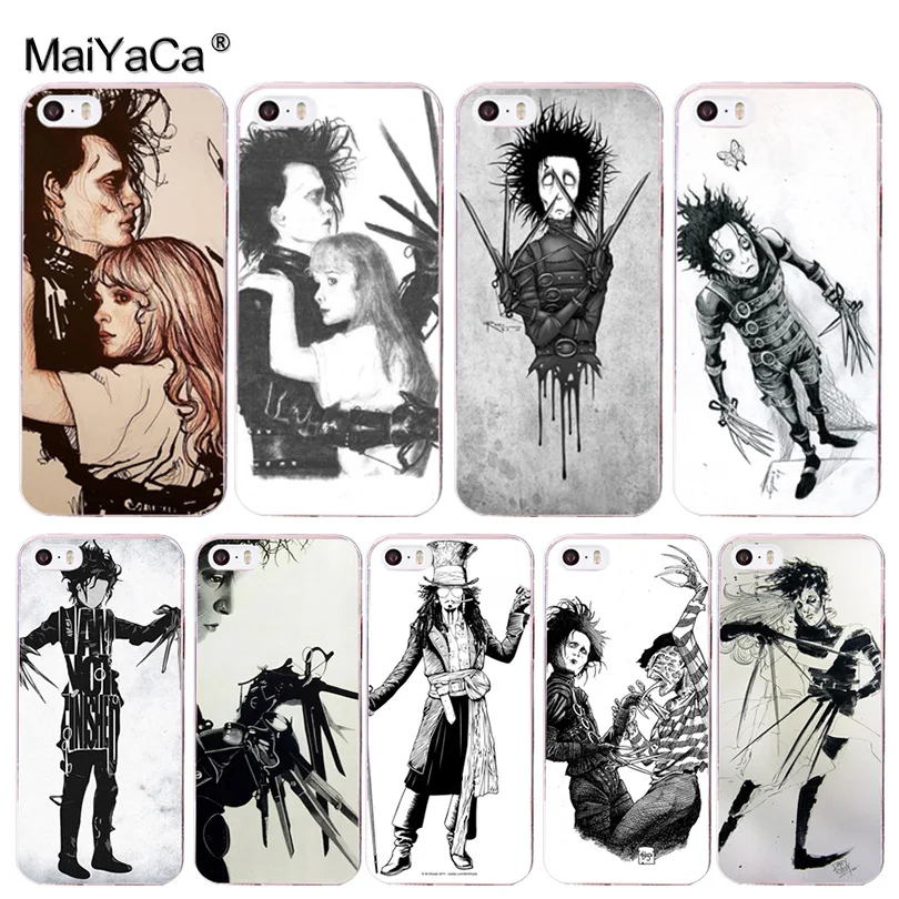MaiYaCa Edward Scissors Hand хит продаж Модный тонкий чехол для iPhone 8 7 6 6S Plus X 10 5 5S SE 5C 4 4S |