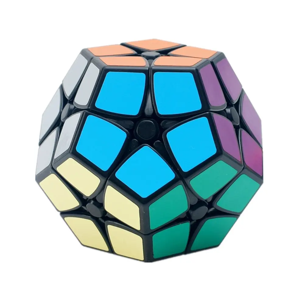 Shengshou 2x2 кубик рубика Megaminx черно белая наклейка 2 слоя Додекаэдр Рубика Кубик