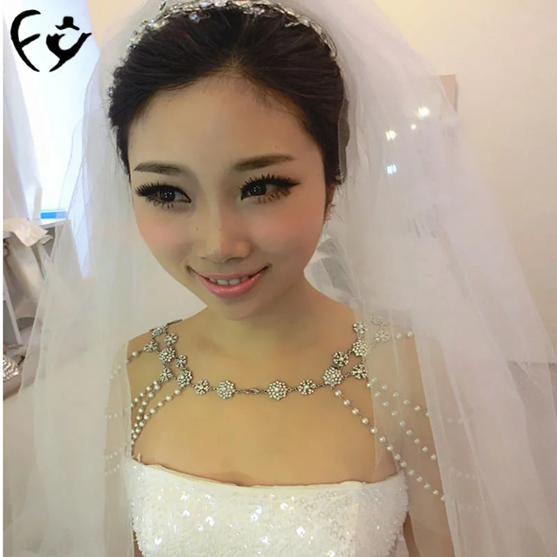 Корейская Свадебная подвеска на плечо для невесты популярные цепочки волос