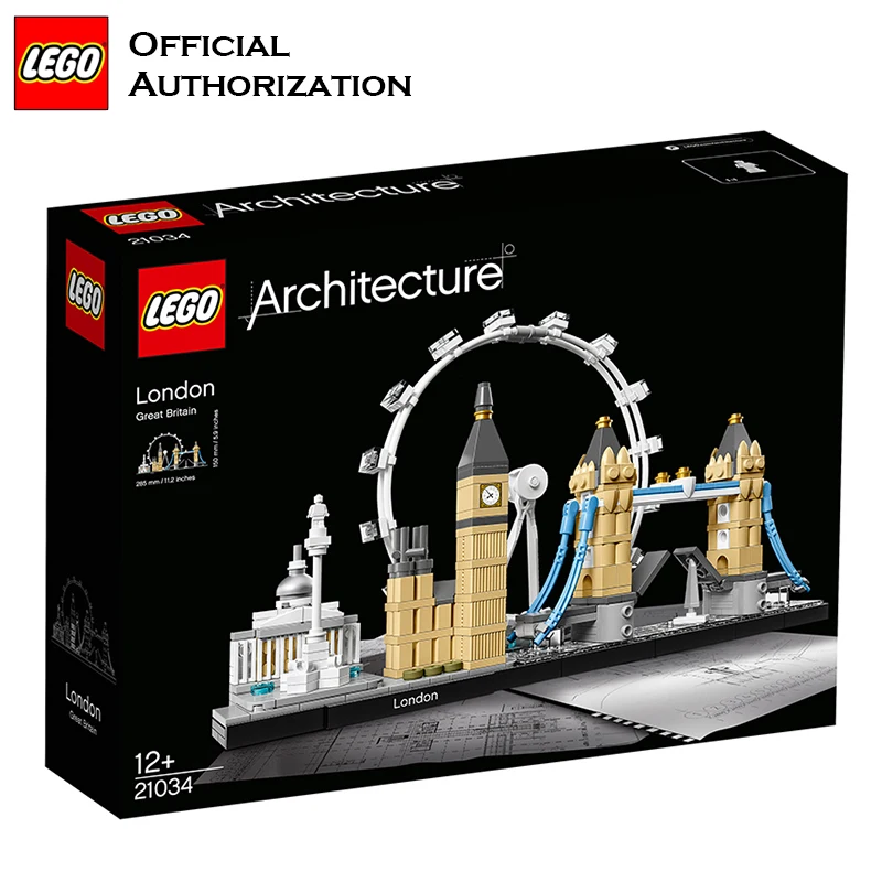 Строительные блоки серии LEGO Architecture игрушки 468 шт. для путешествий подарочные