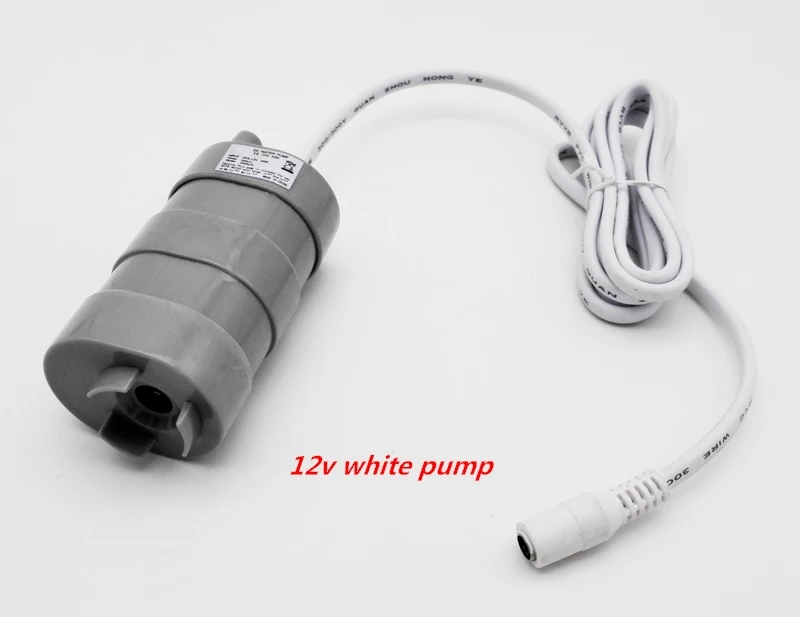 Высокое качество Dc погружной насос 12V 1.2A 600L/ч 6-12V трехпроводной микро мотор-редуктор постоянного тока водяной насос - Напряжение: only 12v White