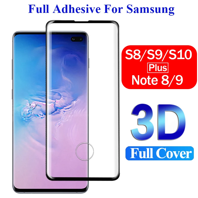 Закаленное стекло для экрана samsung galaxy s10 s8 s9 plus s10e note 8 9 s7 edge s 10 7 3d gaxaly|Защитные