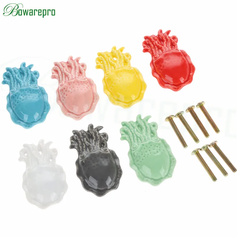 7 шт креативных осьминог море животные керамическая ручка двери детская комната