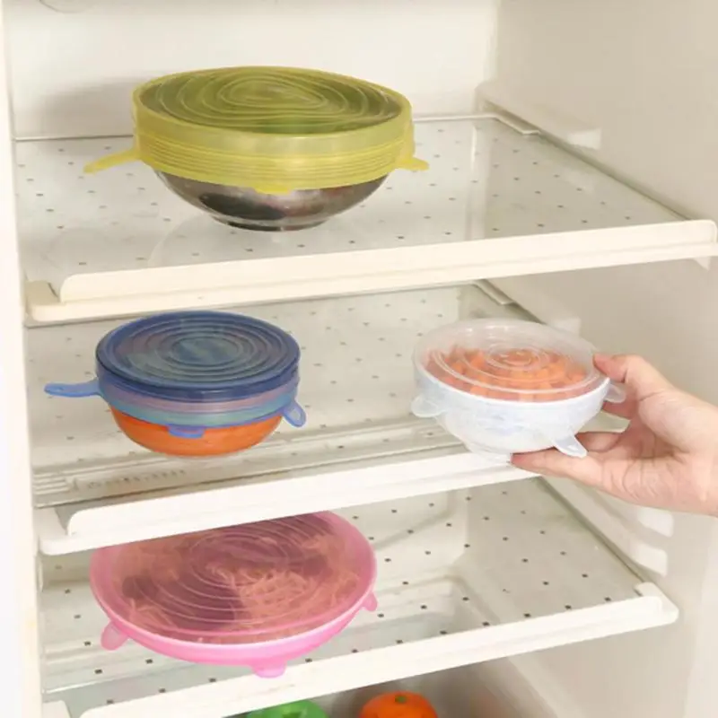 6 шт. универсальный Многоразовый силиконовый поддон для приготовления пищи