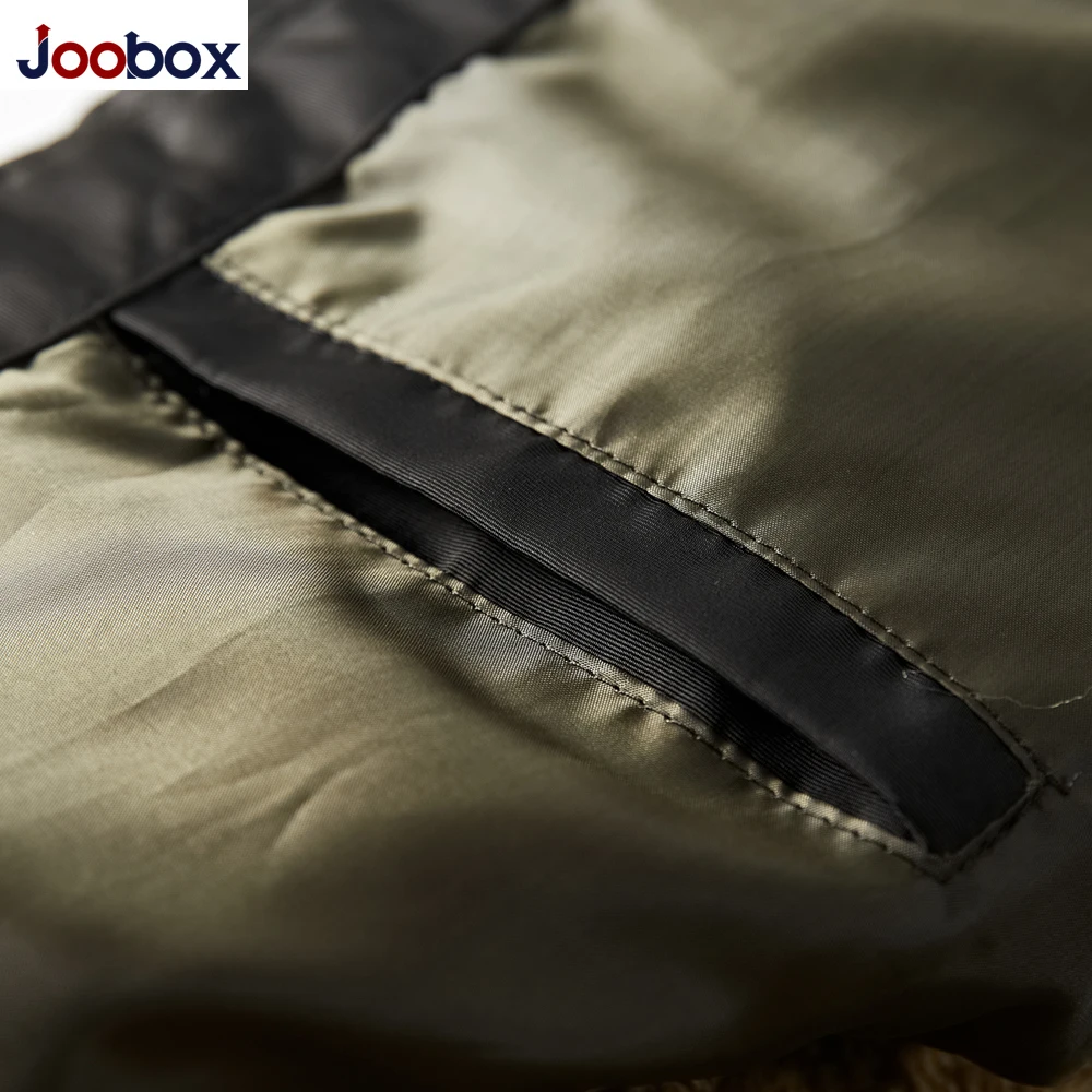 JOOBOX 2018 зимняя куртка теплые куртки пальто для мужчин высокое качество черная
