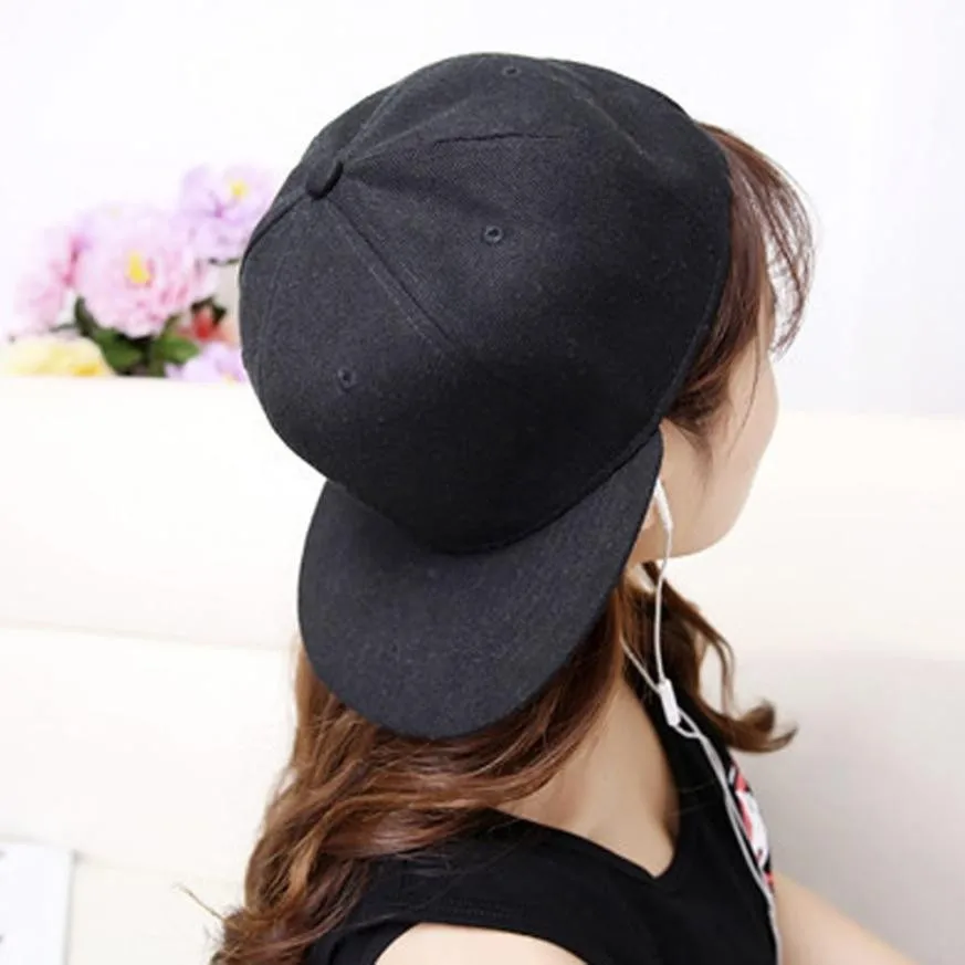 Fashion Women Men Adjustable Baseball Cap Solid Snapback Hat Hip-Hop Shade Plain color light baseball cap | Аксессуары для одежды