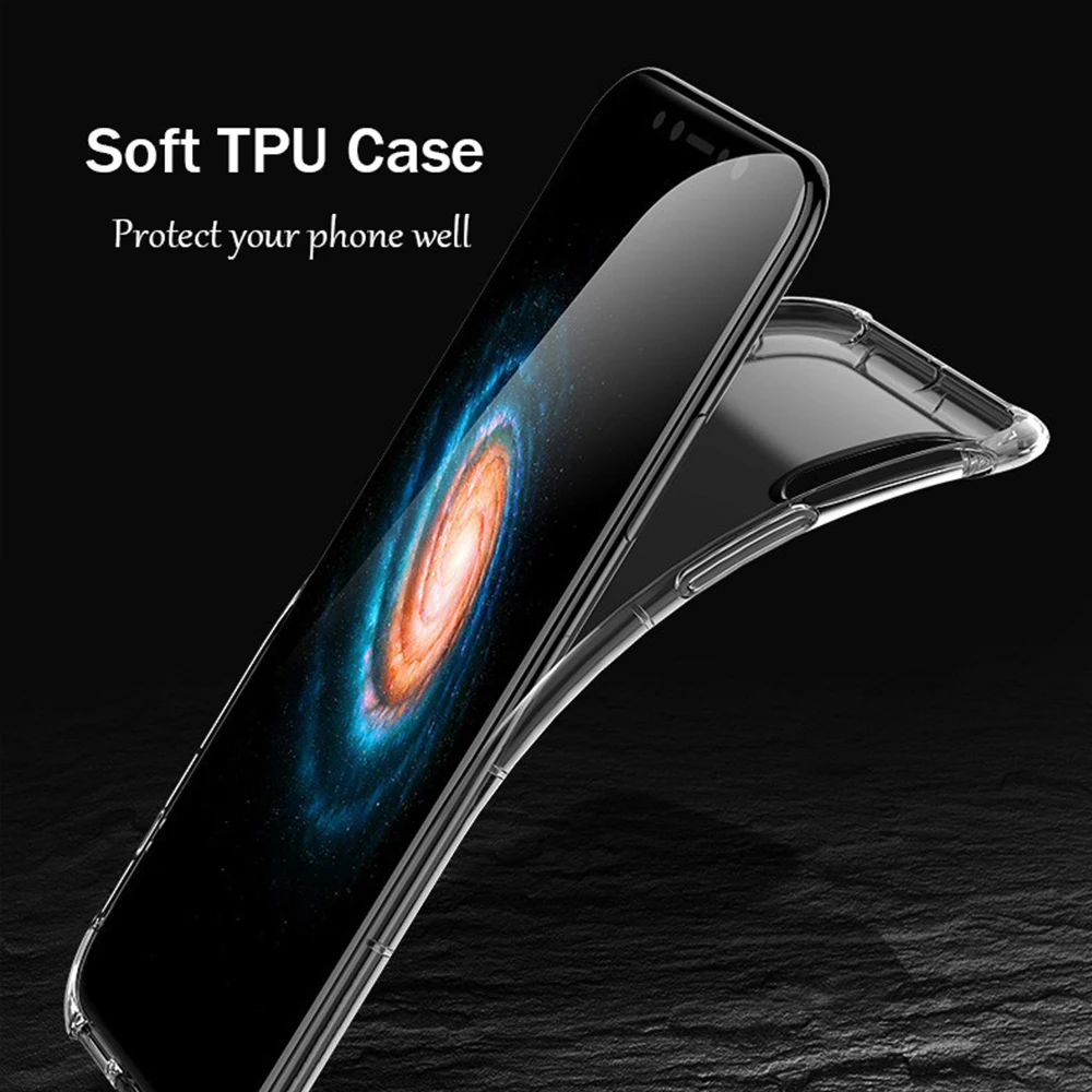 Противоударный чехол для телефона iPhone XR Xs Max X 8 7 6S 6 Plus 5 5S SE прозрачный Crysta модные