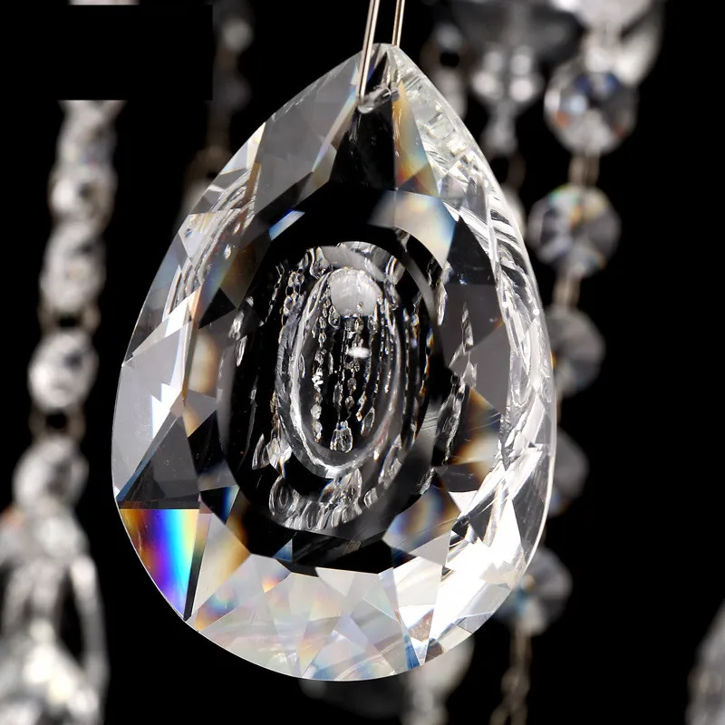 Современная светодиодная люстра хрустальный светильник для спальни лампа с