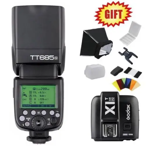 Godox TT685N 2.4G HSS i-TTL GN60 Wireless Flash + X1T-N TTL Trigger for N D800 D700 D7100 D7000 D5200 D5100 D70S D810 CD50 | Электроника