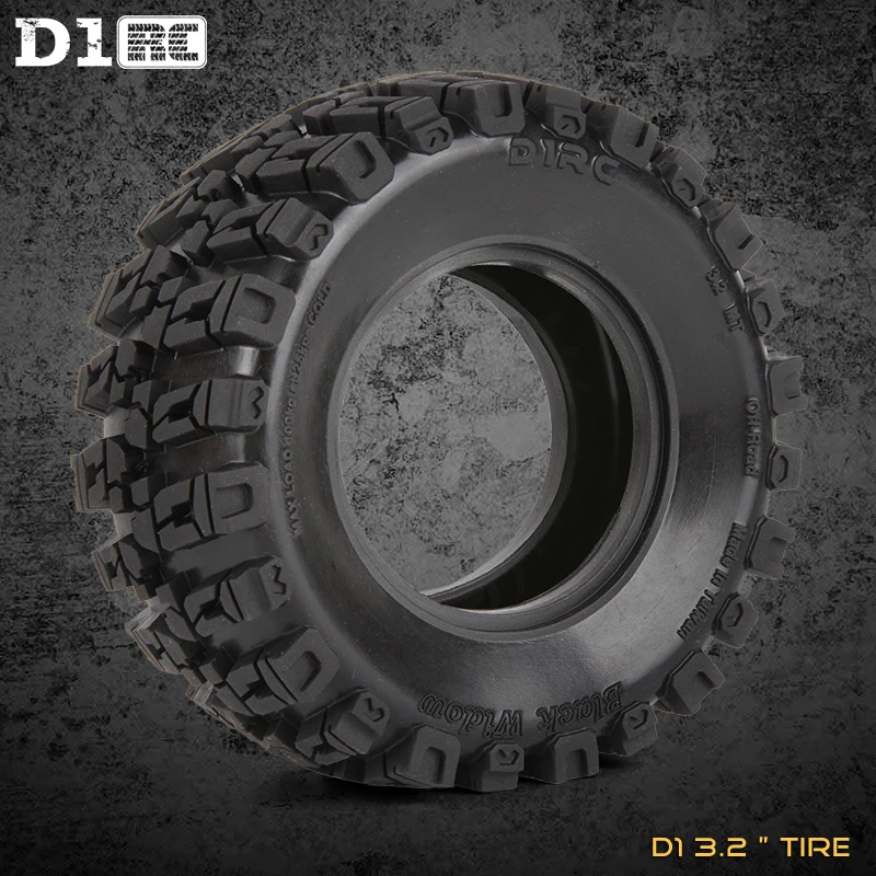 4 шт. D1RC 1/8 Super Grip RC CRAWLER 3 2 дюймов толстые колеса шины с губкой для rc crawler и 1/10 Axis