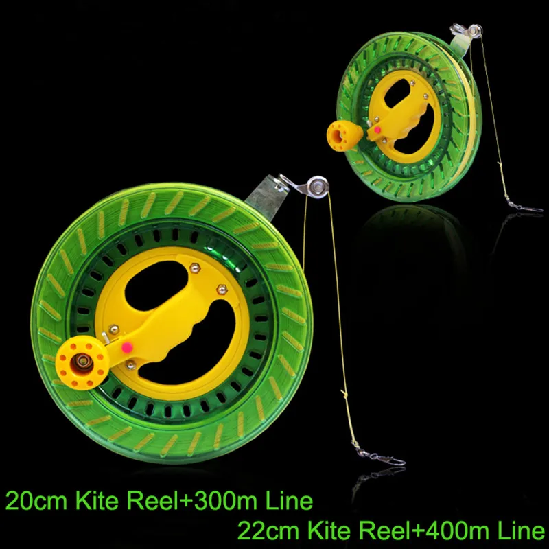 

free shipping high quality 20cm 22cm large kite reel Anti reverse outdoor toys kite flying wheel weifang kite factory kite bag