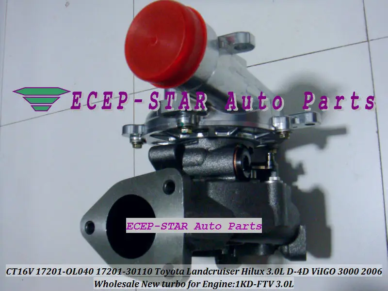 Турбокомпрессор CT16V 17201-OL040 17201-30110 17201-30160 для TOYOTA Hilux Landcruiser D4D 05- ViIGO3000 1KD-FTV л |