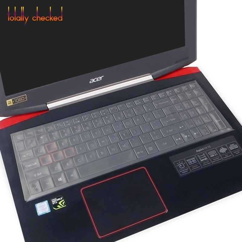 clear Для acer деталь нитро-двигателя Himoto Redcat 5 AN515-42 AN515 42 AN515-52 AN515 42, 51, 52, модель 51ez 51by 791p 15,6 силиконовый чехол для клавиатуры для ноутбука Защитная крышка - Цвет: clear