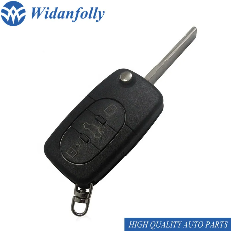 Widanfolly 3 button Folding Flip Remote Key Shell CR1616 Battery Holder HU66 Blade For TT A2 A4 A6 A8 RS4 | Автомобили и