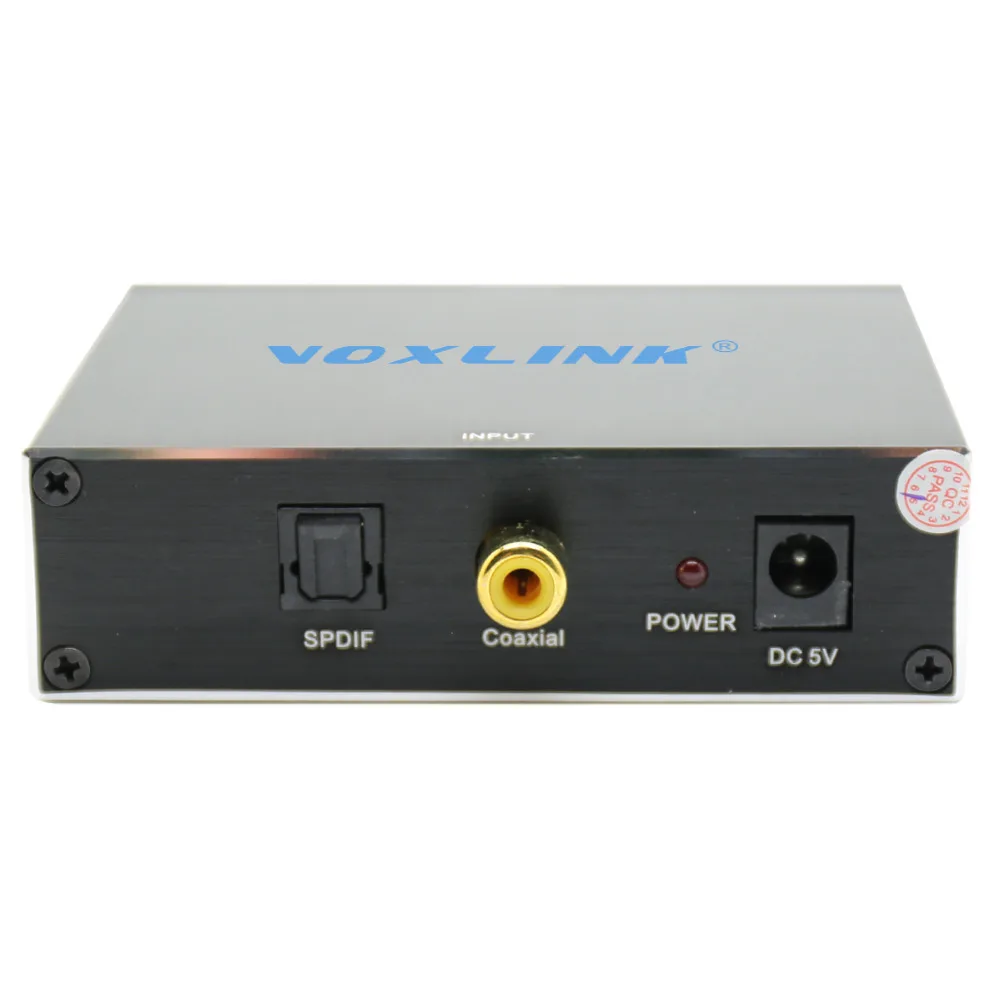 Voxlink цифро аналоговый аудио конвертер адаптер цифровой Adaptador оптический