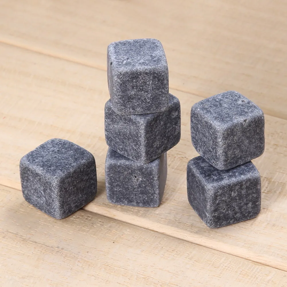 6 шт. натуральные камни для виски кубики вина рождественские аксессуары бара|natural