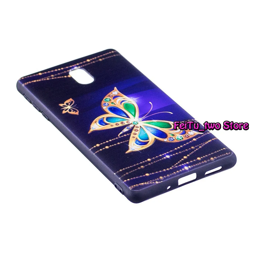 Тиснение ТПУ чехол для Nokia 3 TA-1032 TA-1020 TA-1028 оболочка Nokia3 TA 1032 1020 1028 мягкий