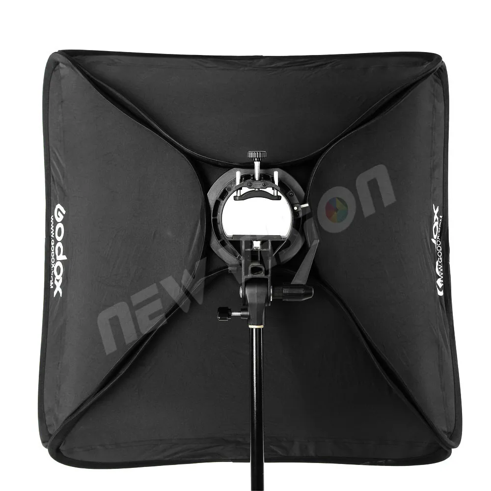 Софтбокс Godox 50x50 см диффузор с S-образным кронштейном держатель Bowens для студийной