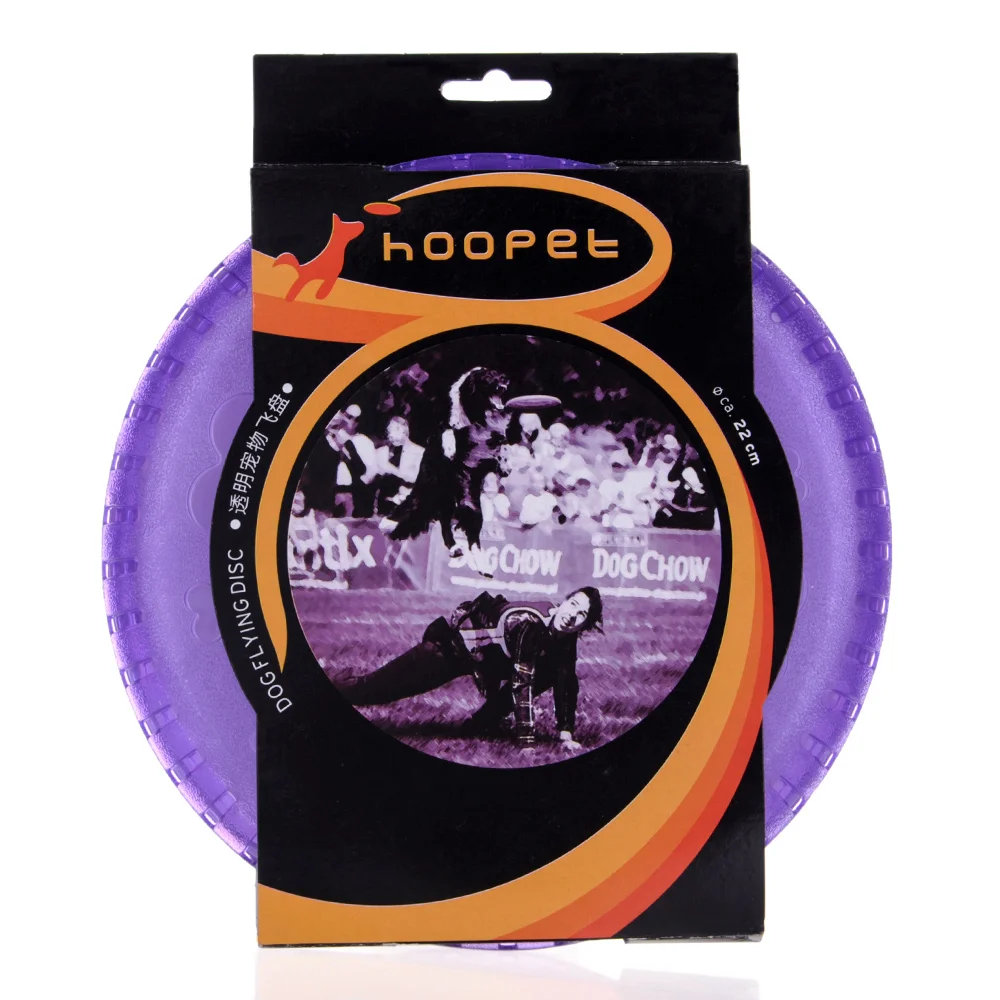 Hoopet Pet Dog Toy Bone print Flying Disc Training Tooth Resistant Chew | Дом и сад