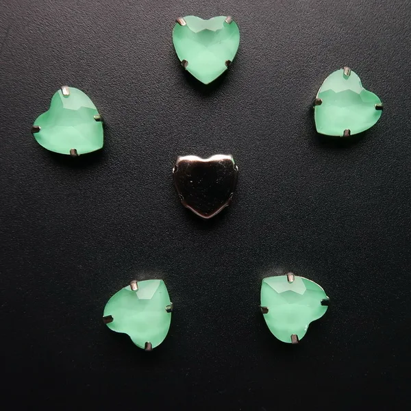 A9 Peridot 20 шт/уп, серебряные украшения в виде когтей, желе, конфета, стекло, кристалл, 10 мм, в форме сердца, пришитые стразы, бусины для свадебного платья, сумок, обуви, сделай сам, отделка - Цвет: A9 Peridot