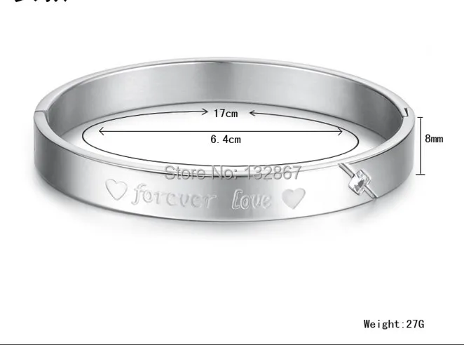 Couples Stainless Steel Forever Love Bangle For Wife Husband Bracelet Never Fade | Украшения и аксессуары