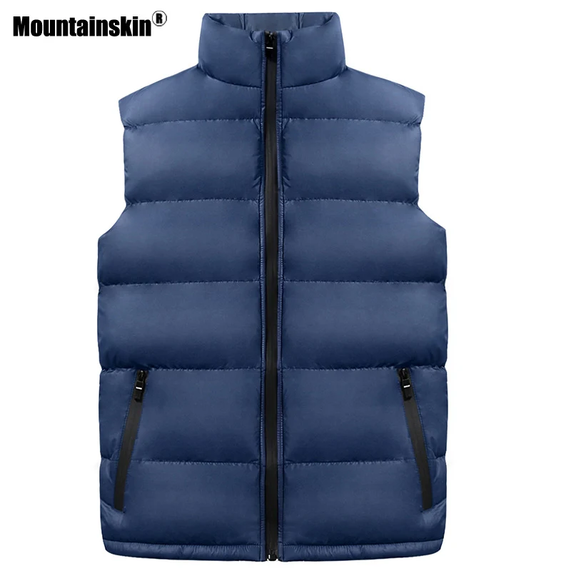 Мужской приталенный жилет Mountainskin повседневный однотонный без рукавов верхняя